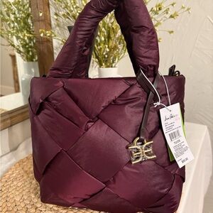 ✨Sam Edelman Burgundy Quilted Crossbody Bag New with Tags detachable long strap✨